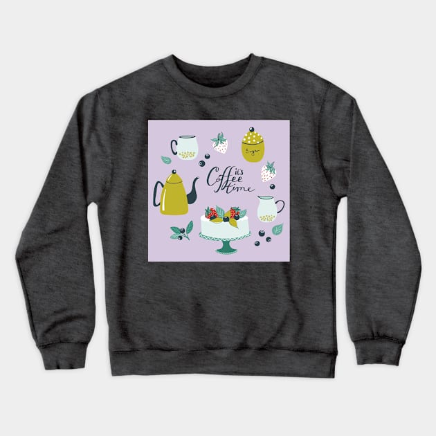 It's coffee time Crewneck Sweatshirt by DanielK